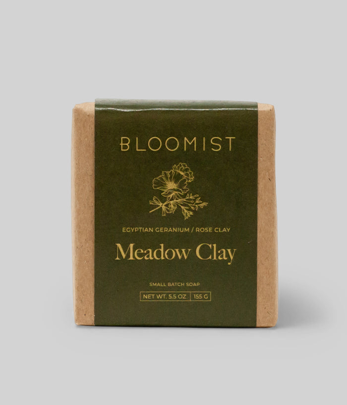 Rose Geranium Soap made with rose clay, colloidal oatmeal, lavender buds, and organic plant oils