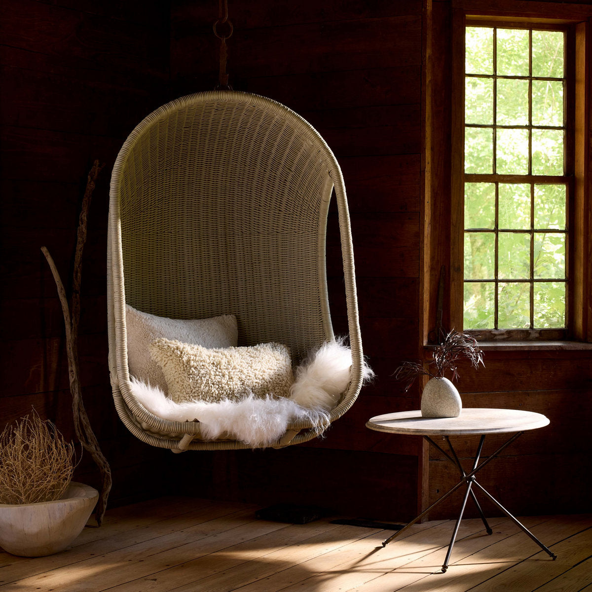 Curly Shearling Sheepskin Pillow, 20" x 20" - Bloomist