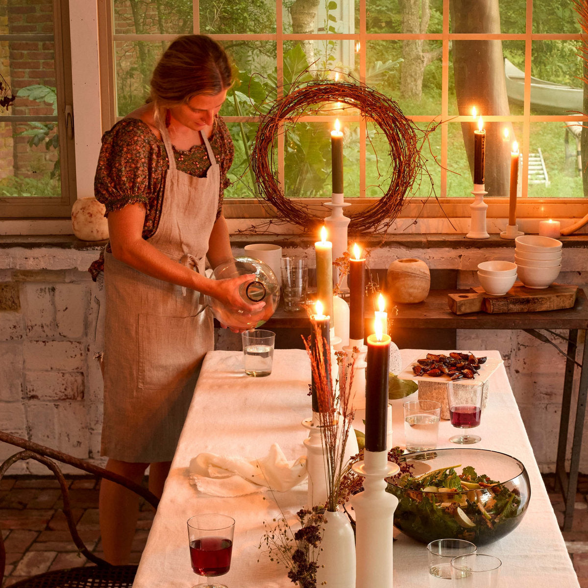 Washed Linen Apron - Bloomist