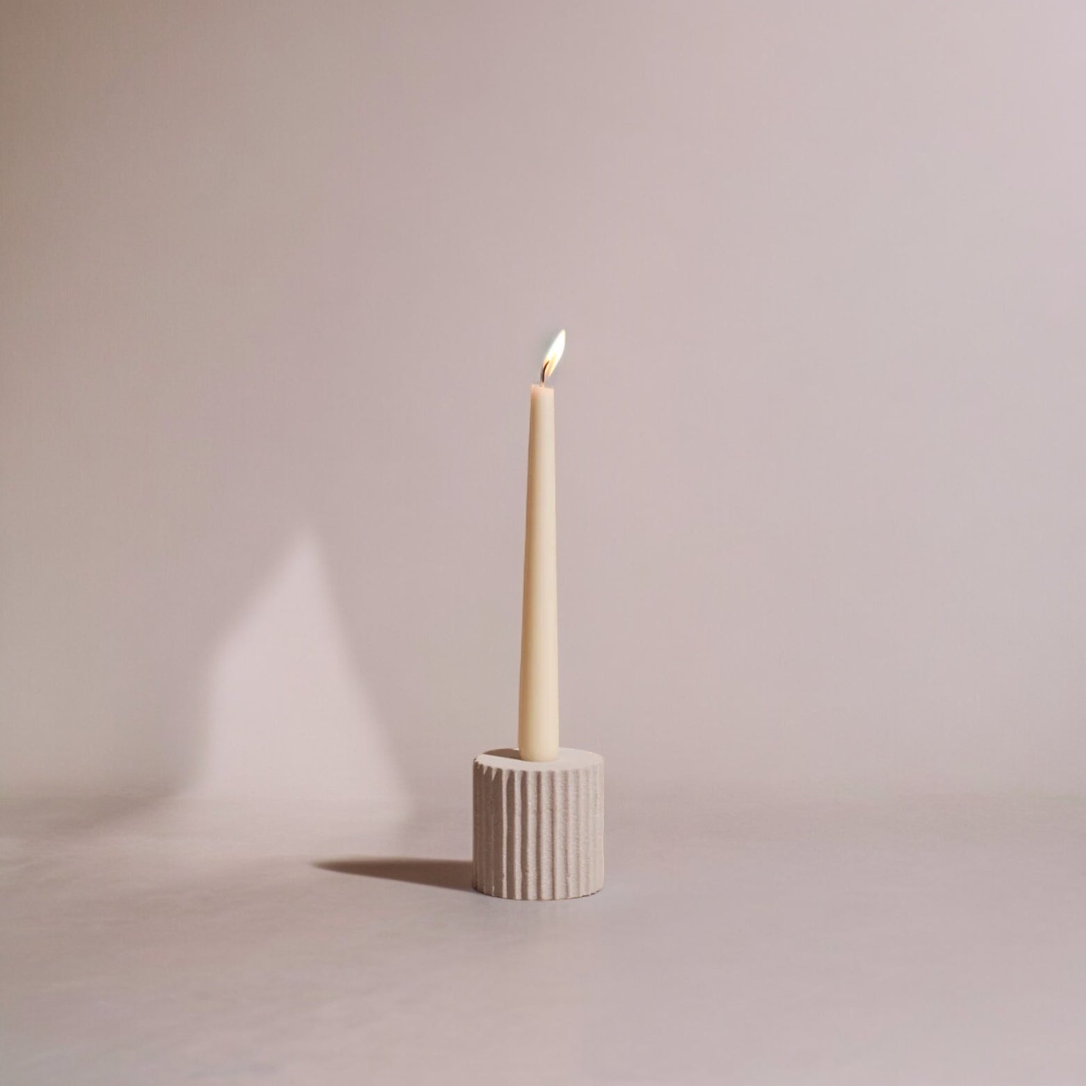 Minimalist Pilar Small Candle Holder made from natural sandstone