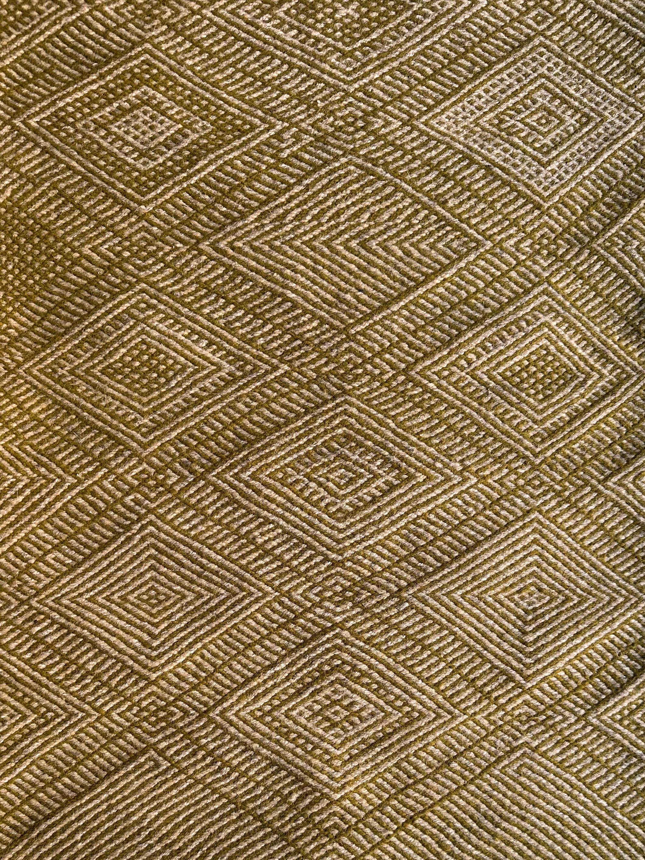 Flatweave Olive Area Rug
