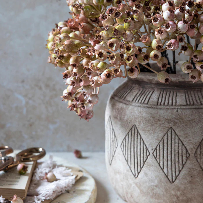 blush artificial rose hip stems
