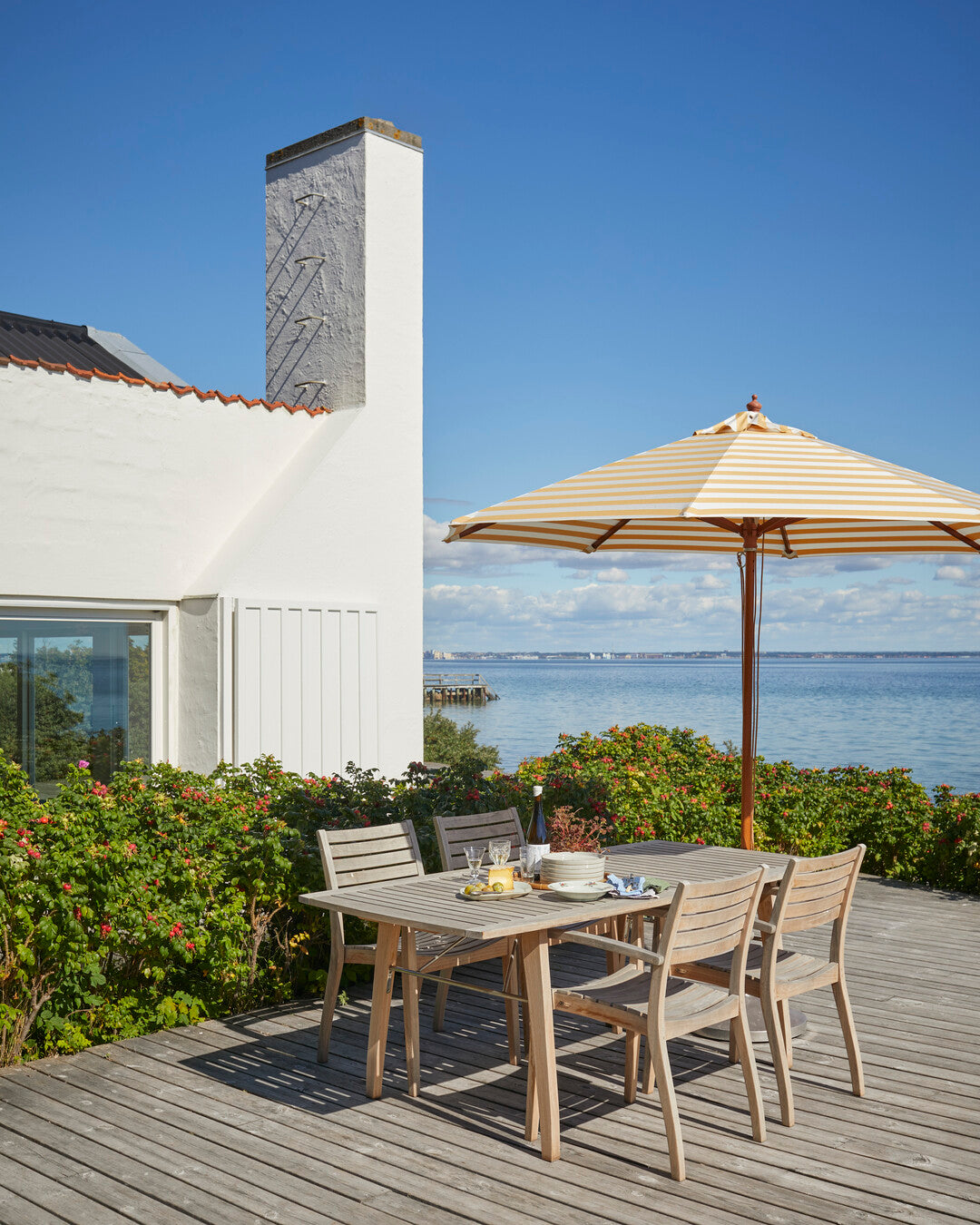 solid outdoor teak armchair 