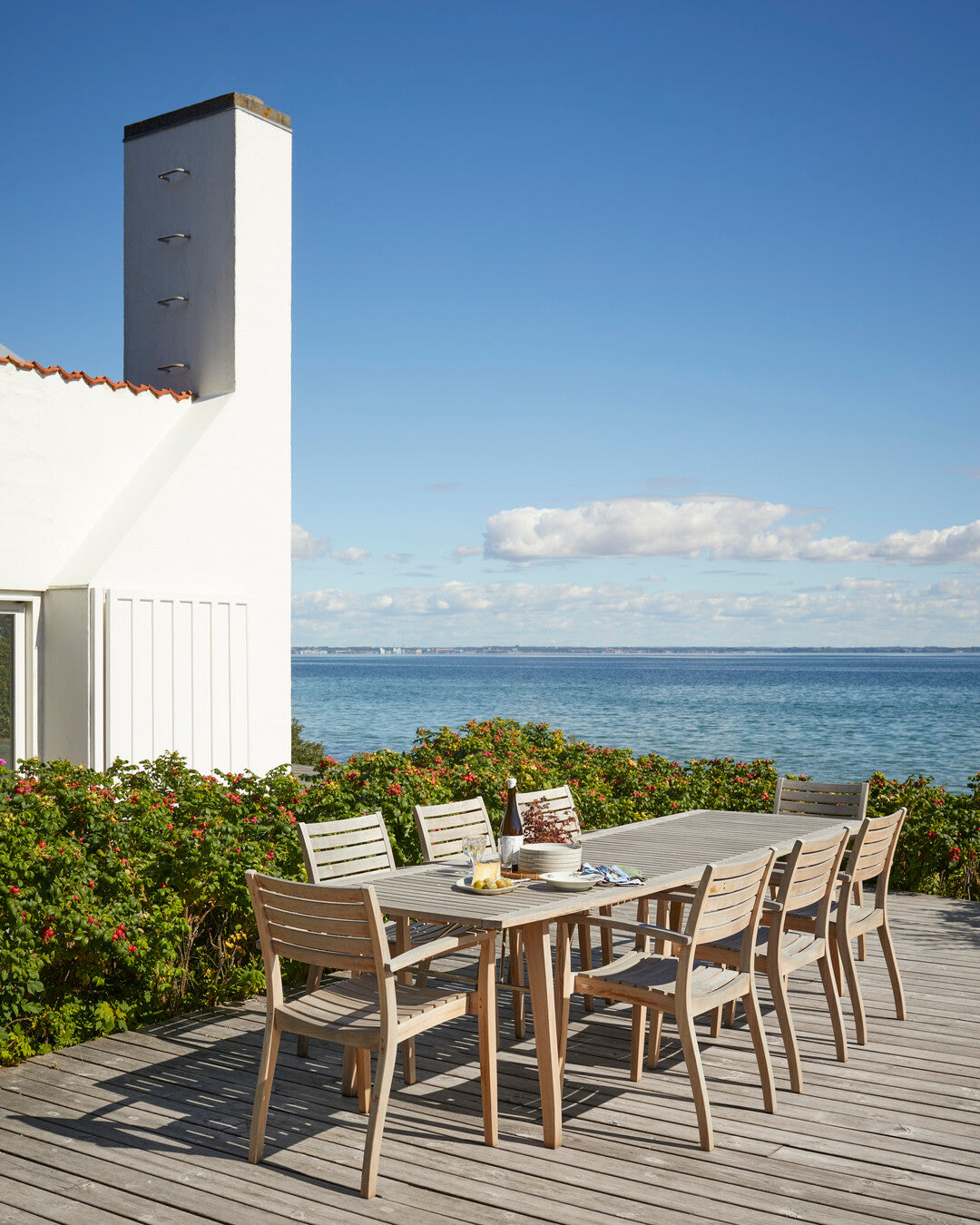 modern teak dining table