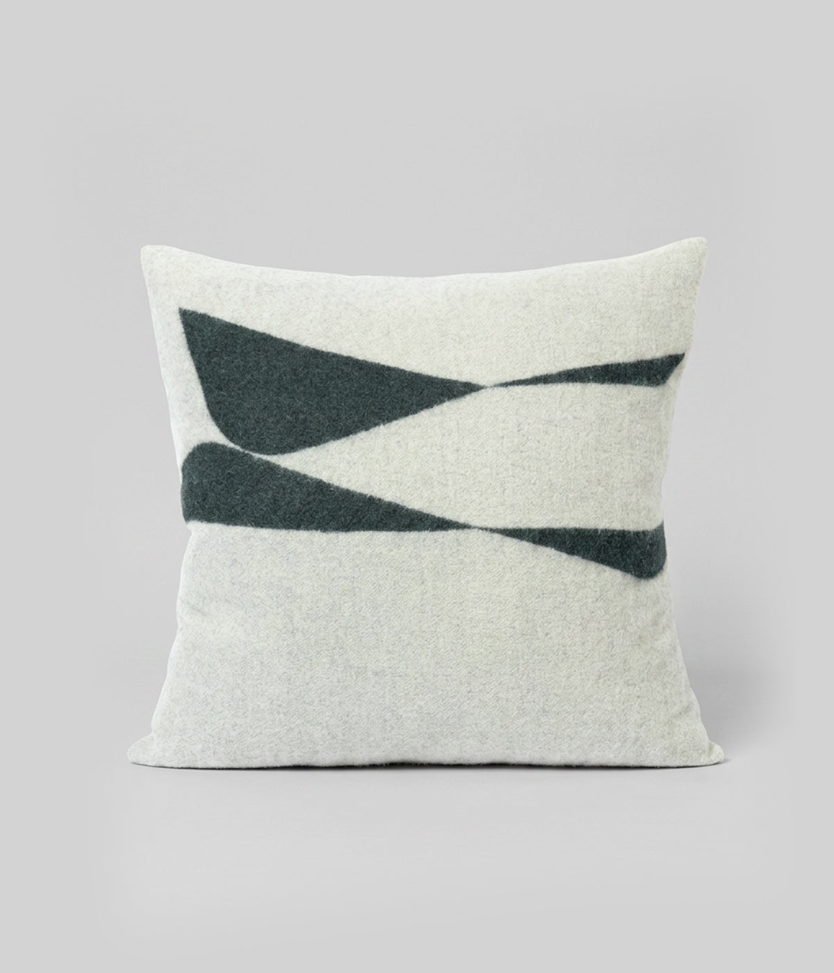 Berlin baby alpaca throw pillow with a geometric motif by Katrin Bremermann
