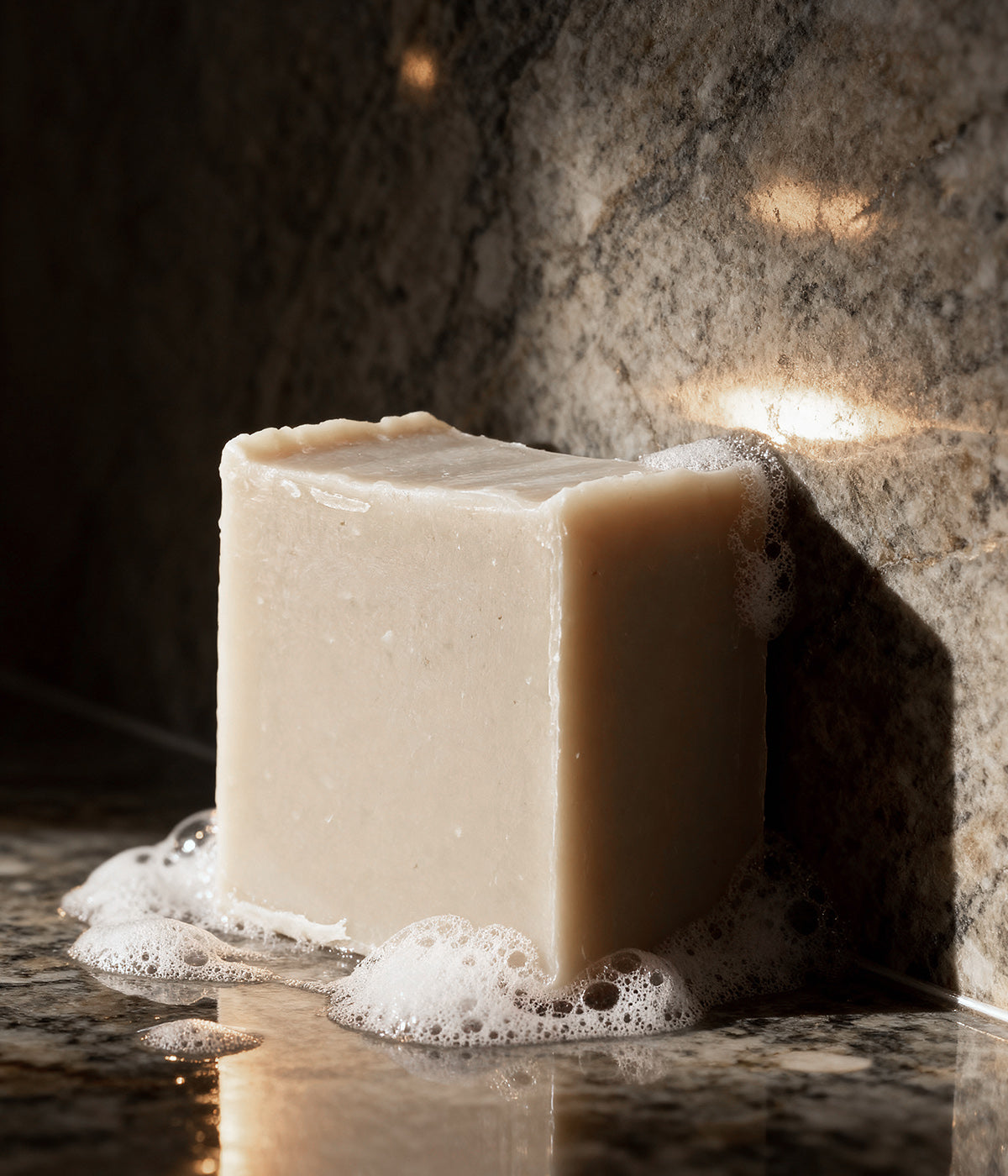 Essential Oil Soap formulated with kaolin clay, sea kelp, and essential oils