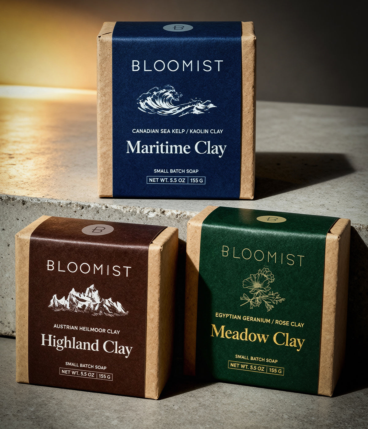 Bar soaps made through slow saponification using natural botanicals