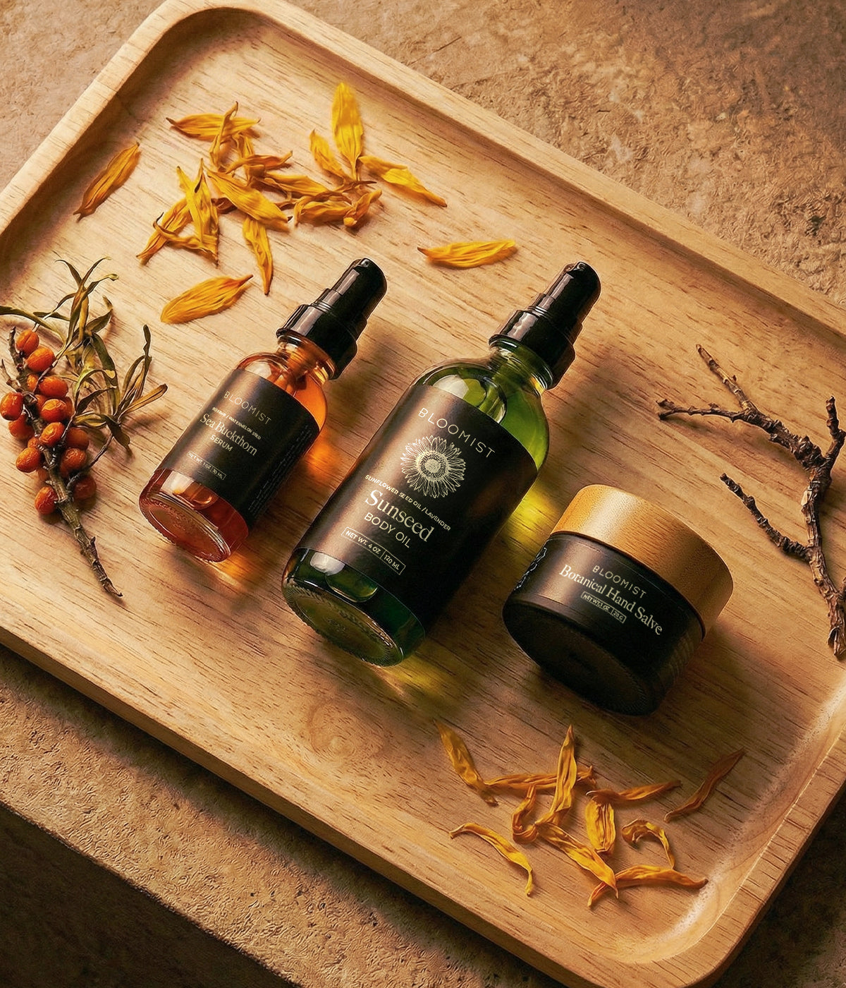 Small-batch organic skin care products from Bloomist