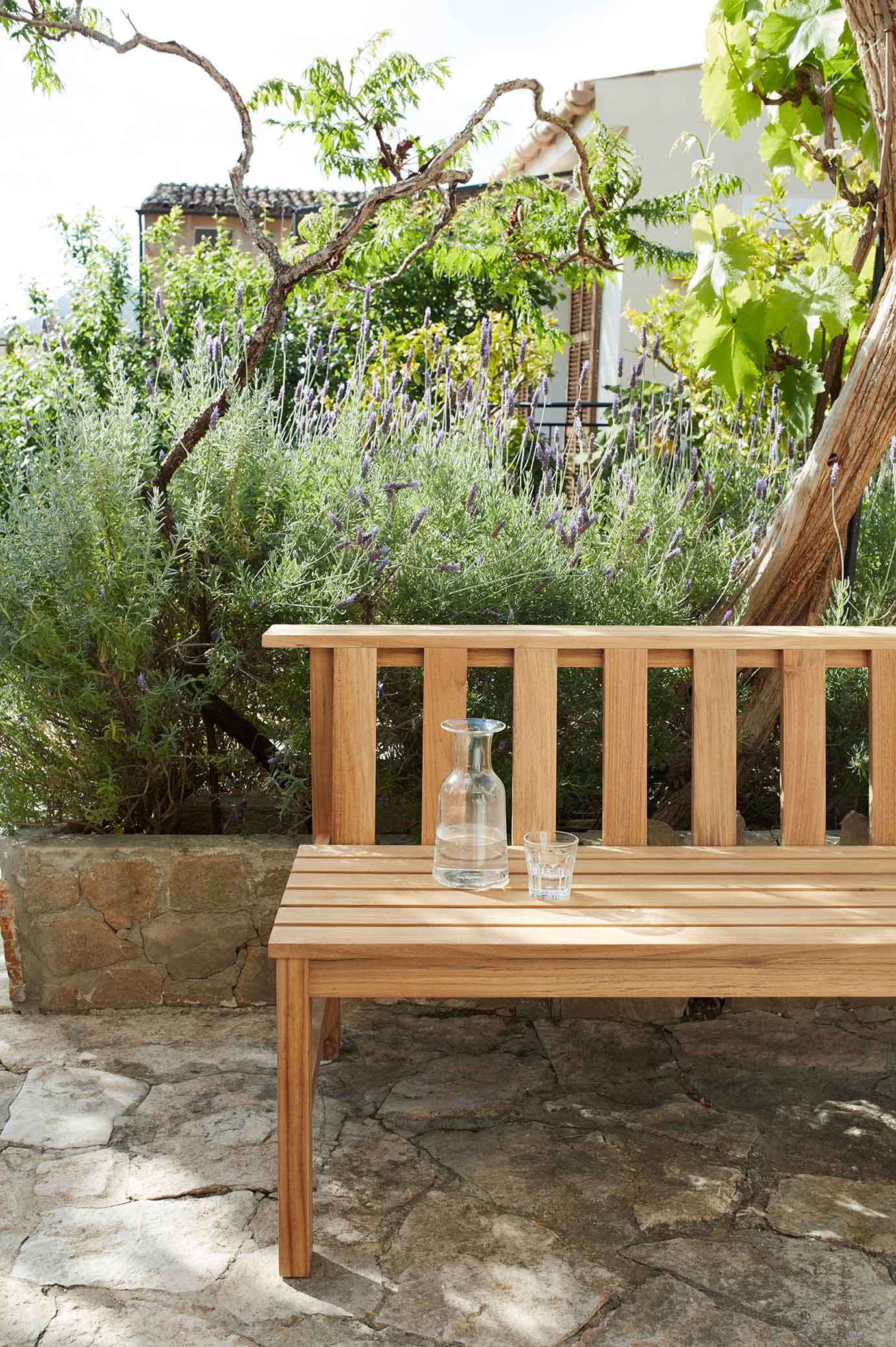 heavy-duty wooden bench
