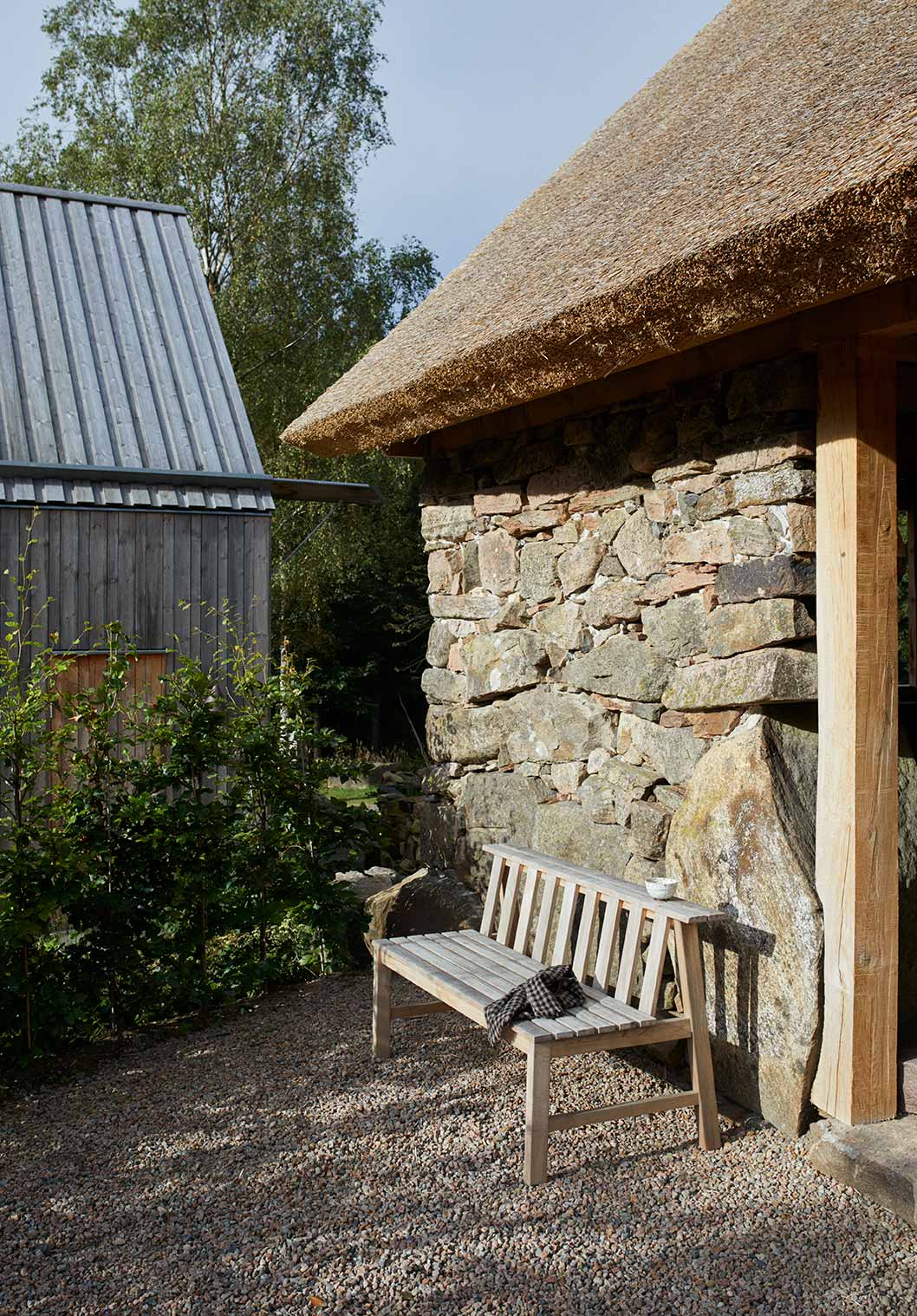 contemporary outdoor bench
