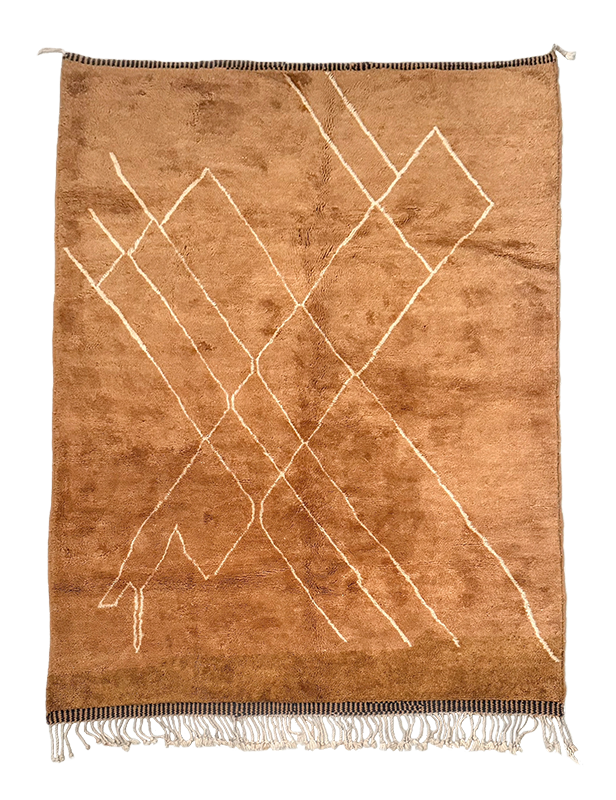 Handwoven Camel Wool Rug from Morocco’s Middle Atlas