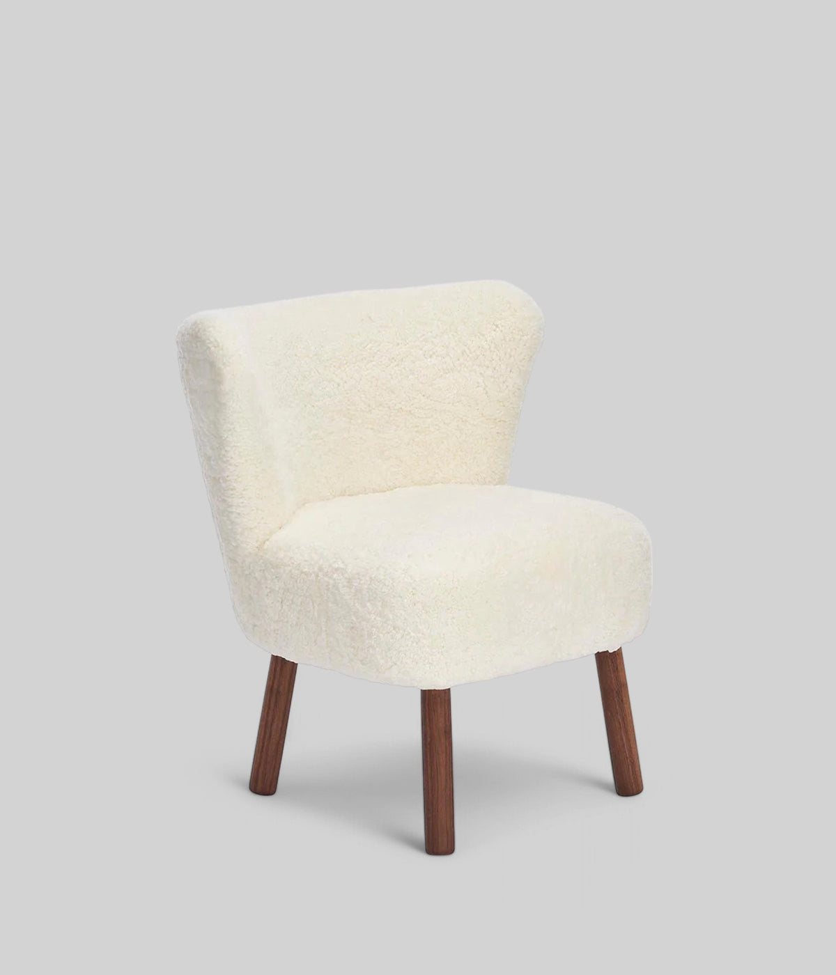 Emil dining chair ivory walnut