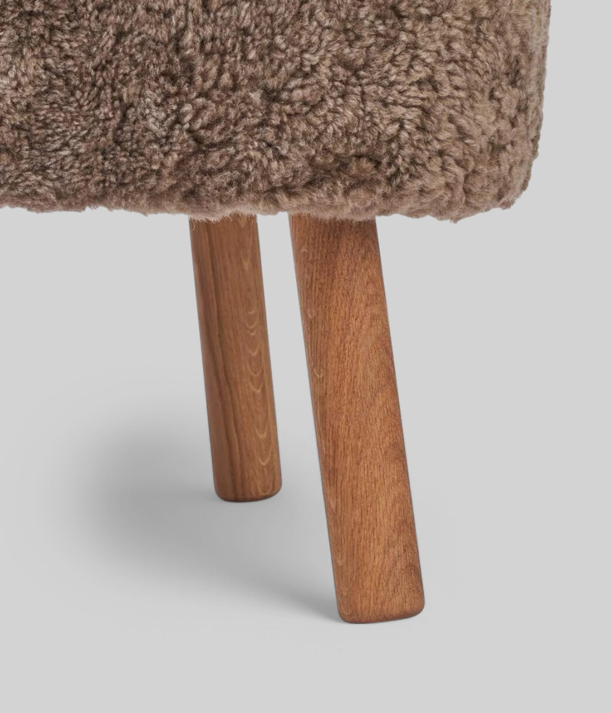 taupe Emil dining chair oak