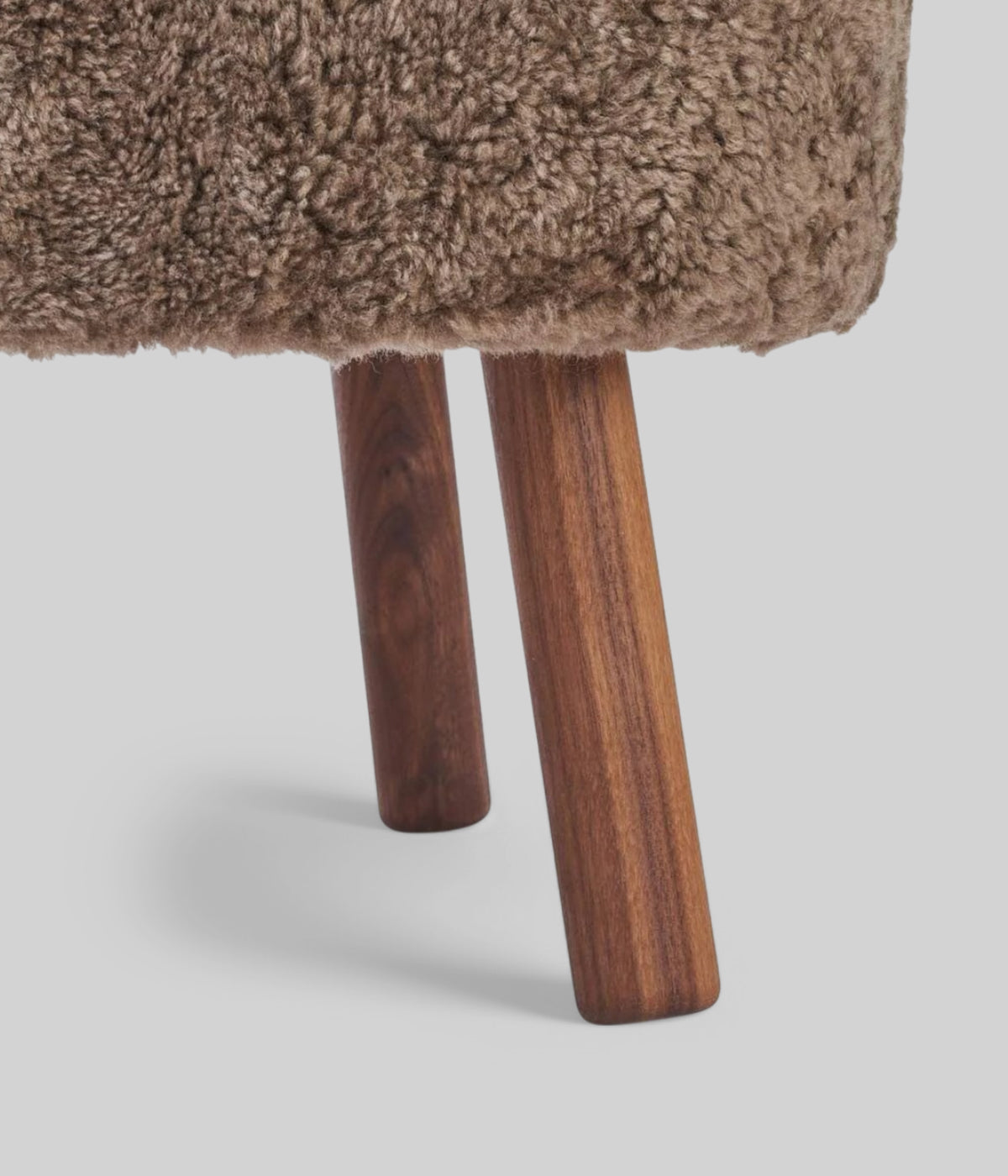 taupe Emil dining chair walnut