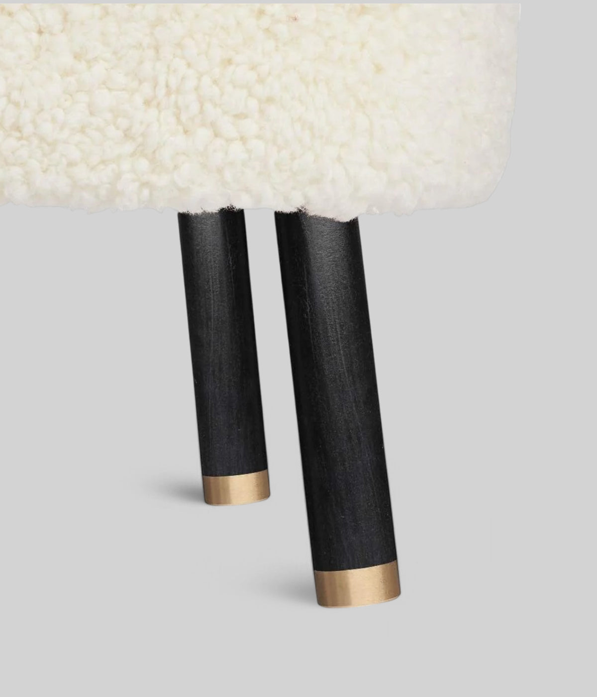 foot black ivory brass