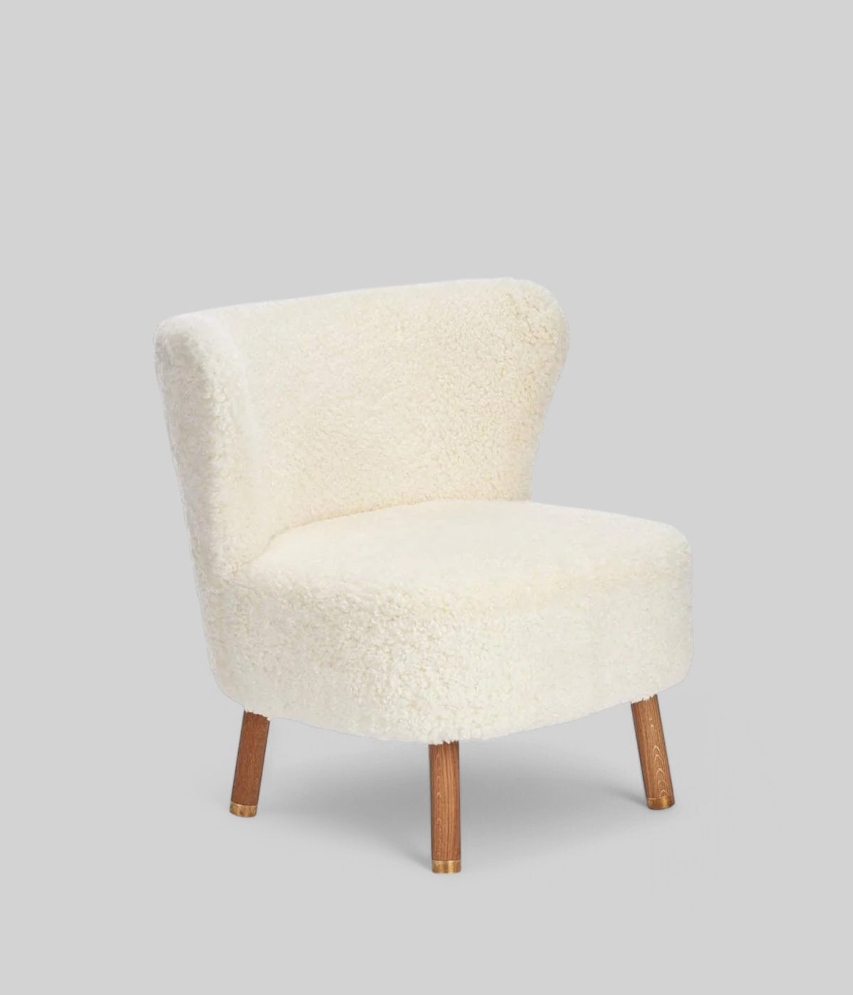 emil brass stool ivory