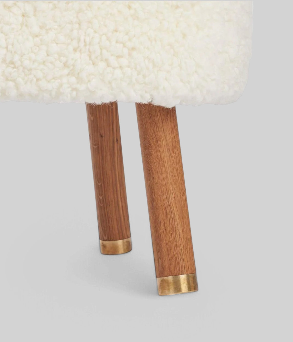 oak foot brass chair