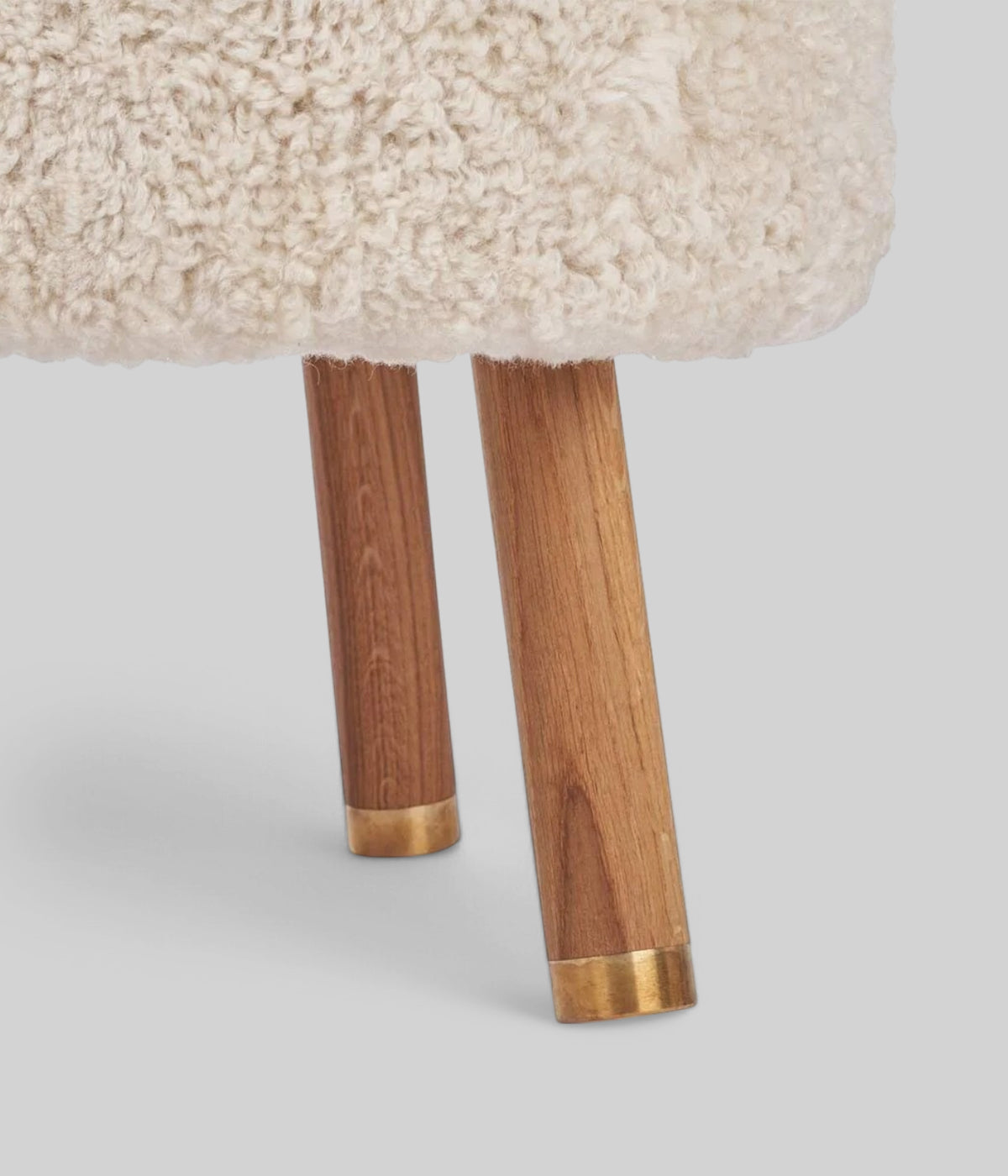 pearl oak brass chair