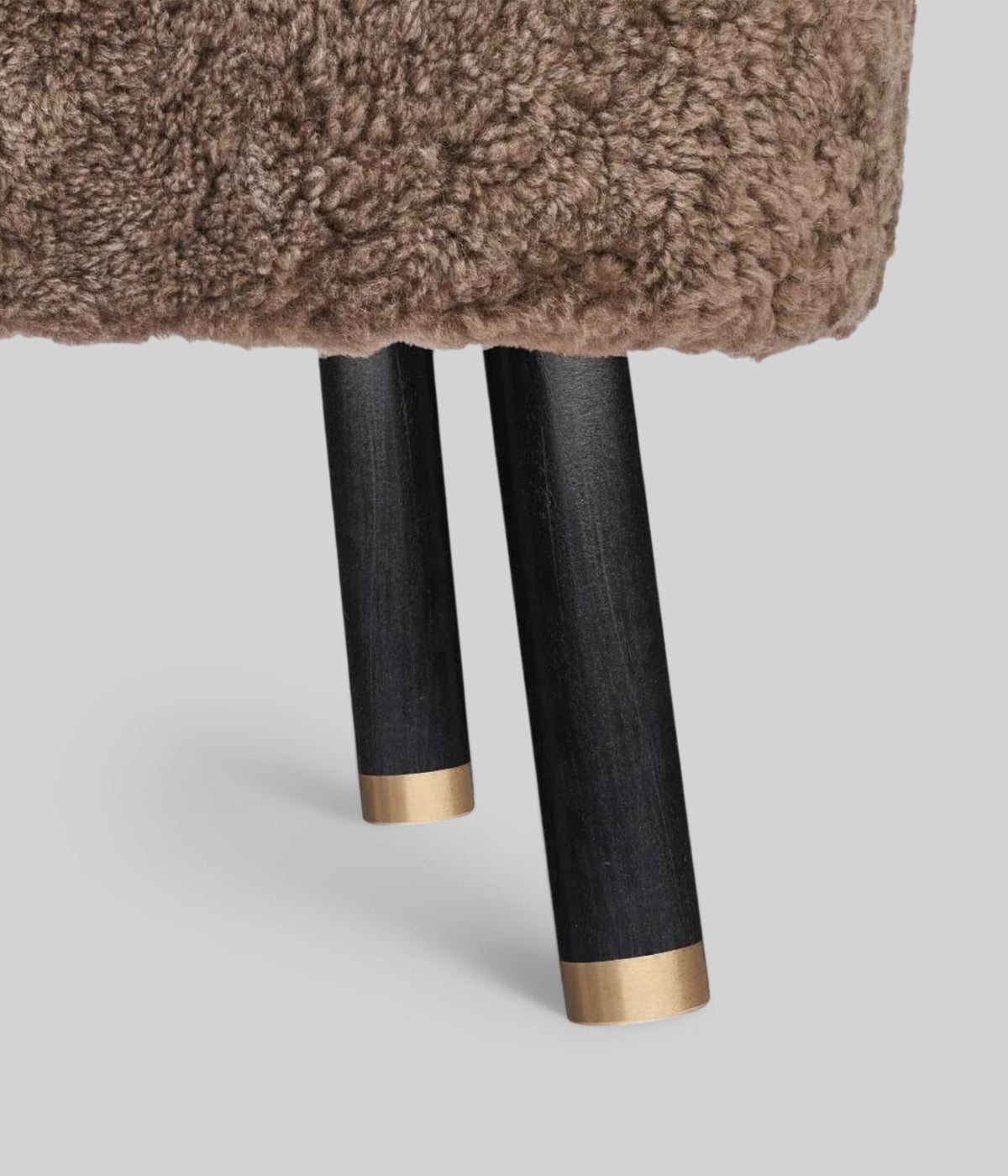 taupe chair black foot