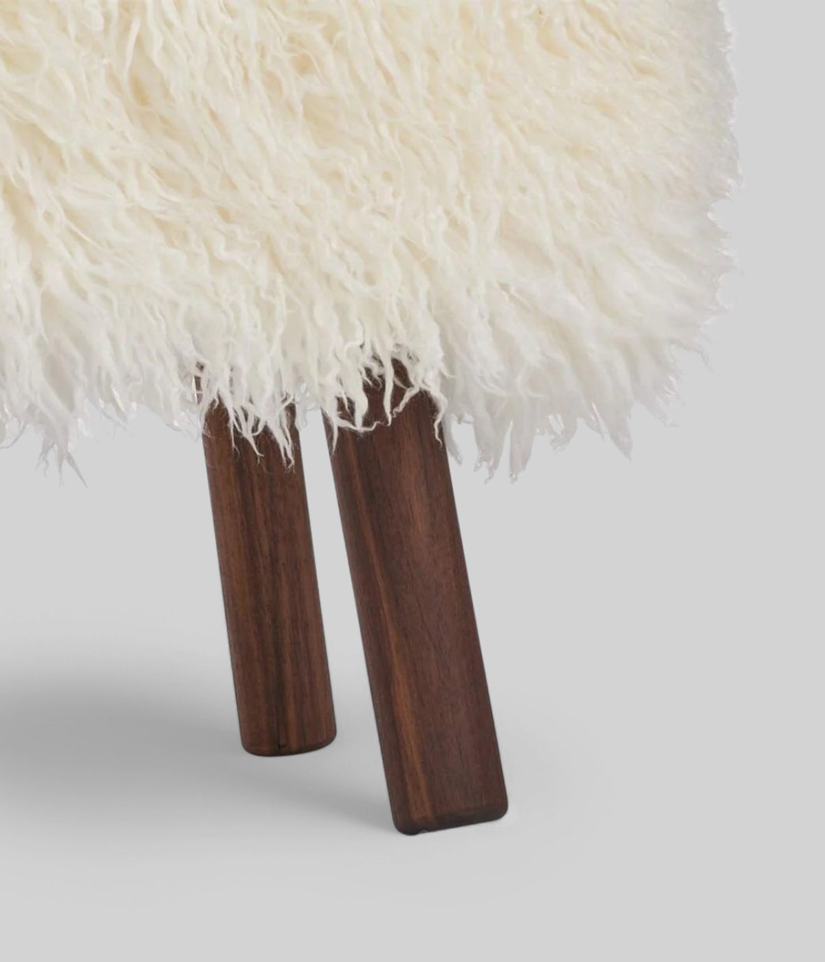 walnut long curly wool