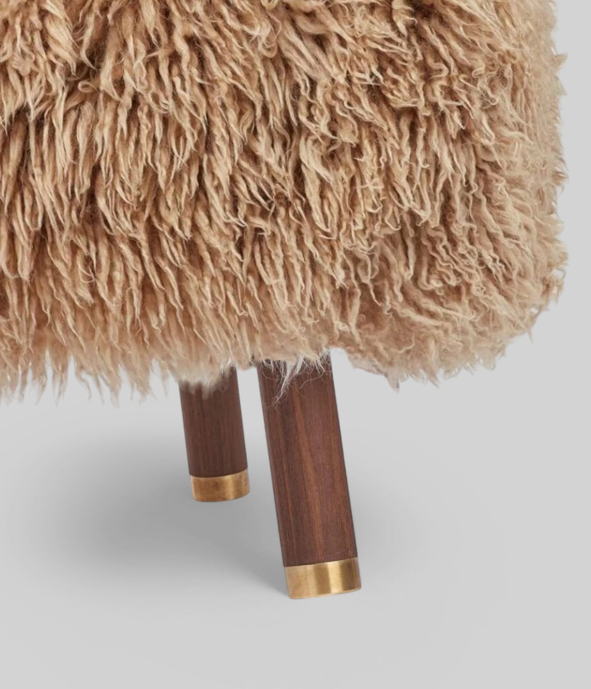 Emil foot rest stool walnut legs 