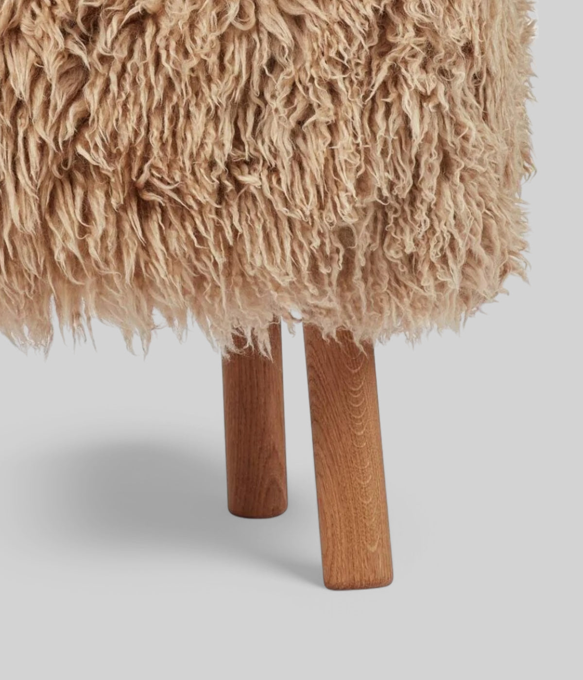 Emil Foot Rest Stool Long Wool