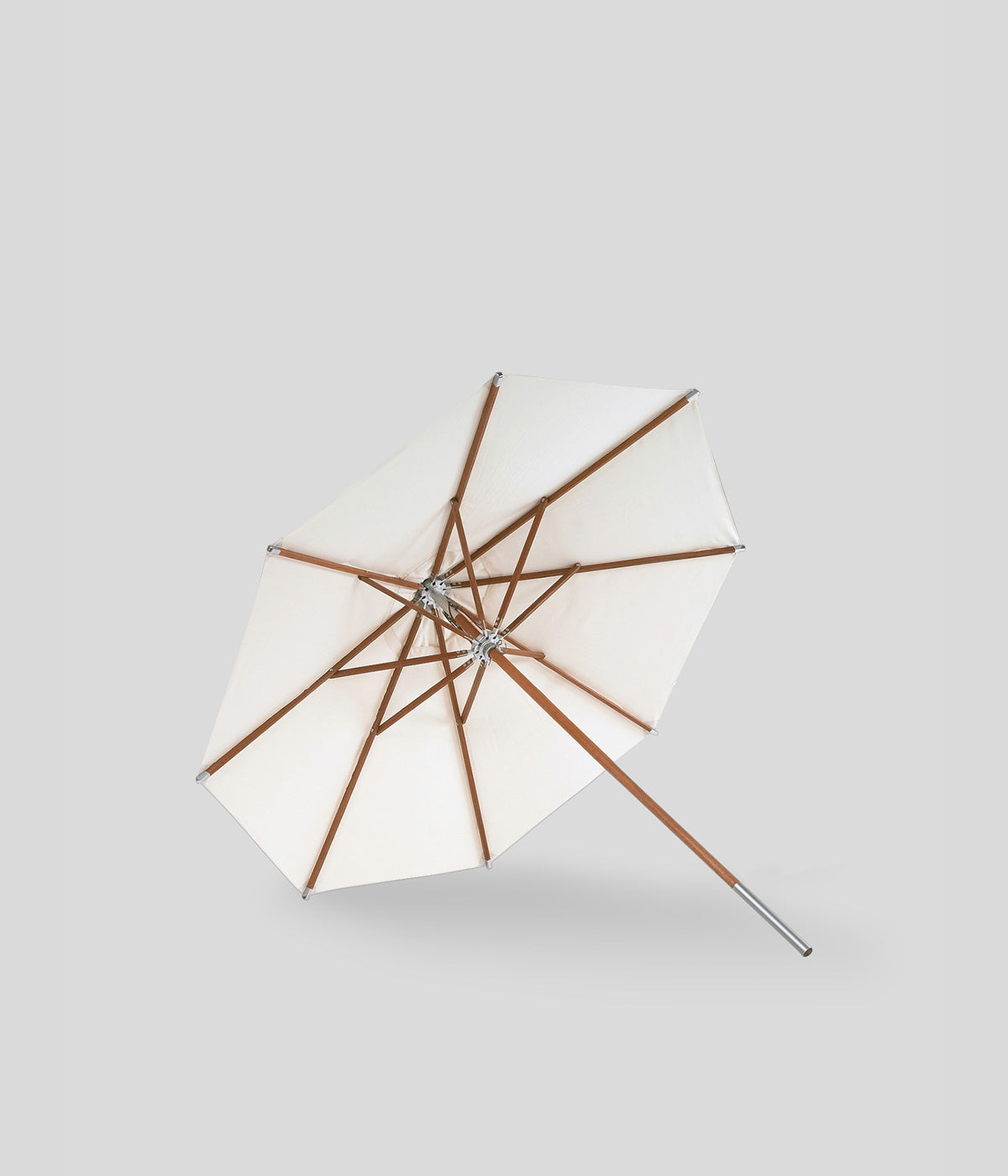 off white outdoor round umbrella
