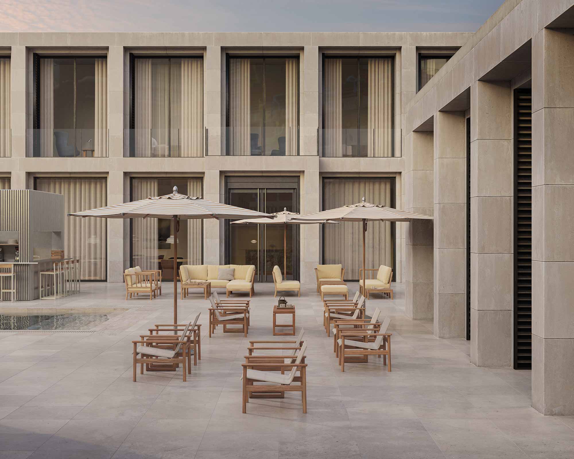 wind-resistant round umbrella
