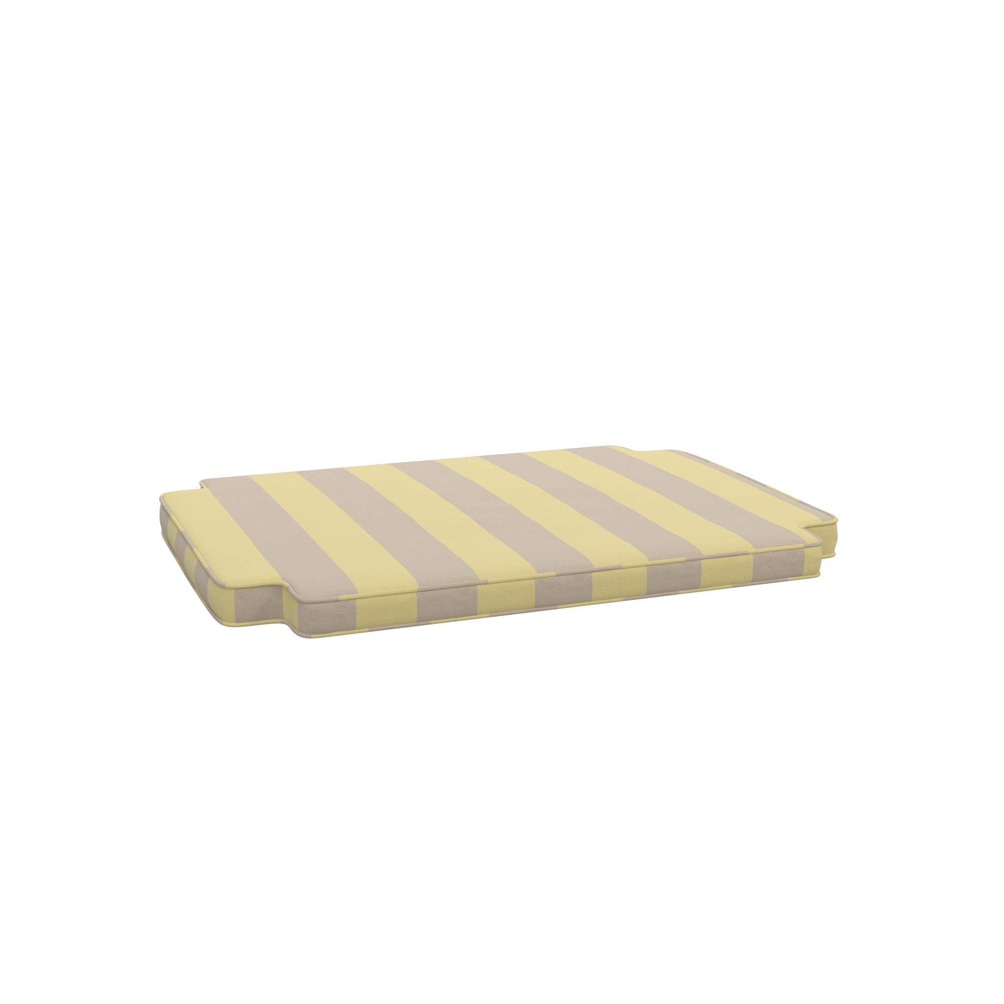 padded chair cushion lemon stripe
