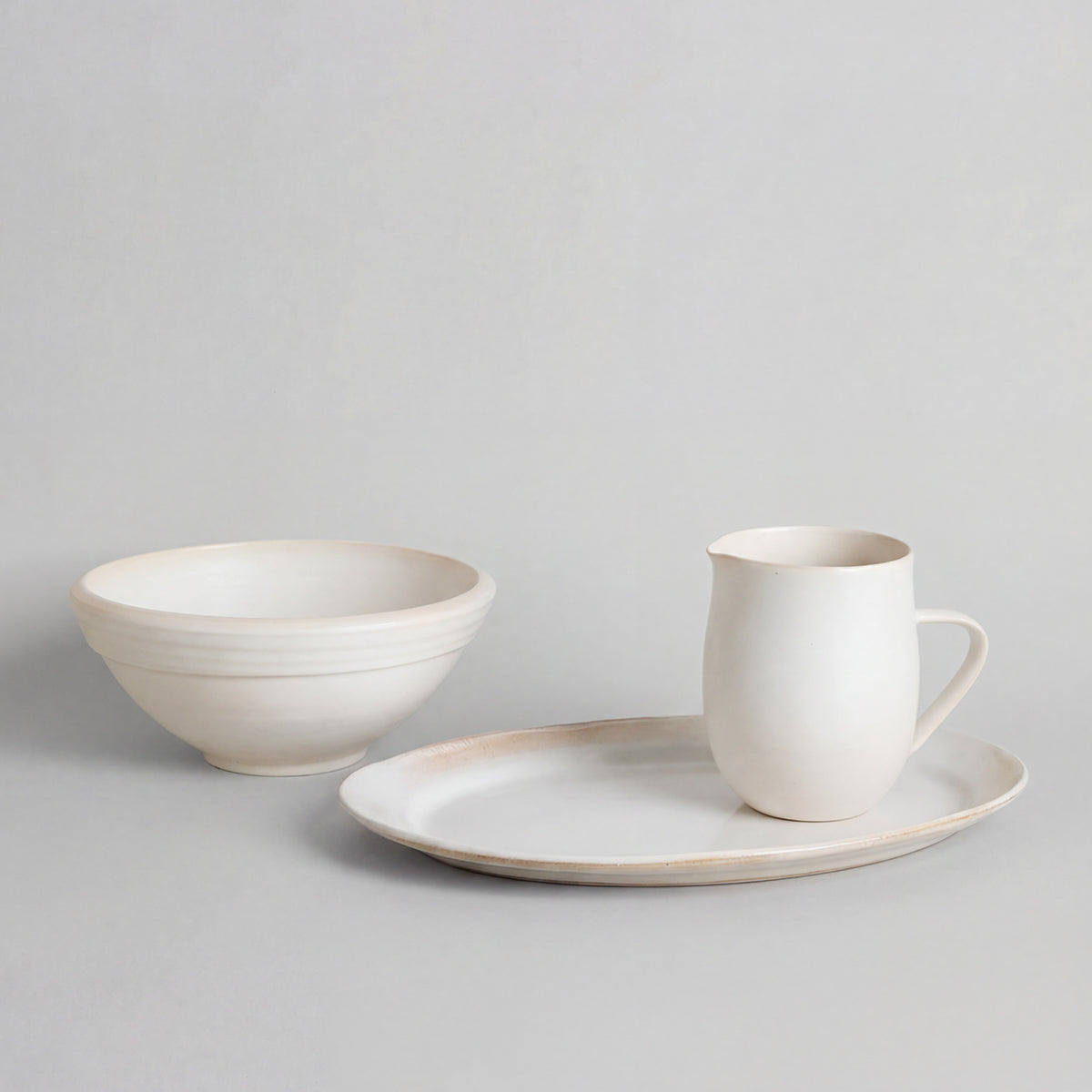 Handmade Ceramic Platter with Bowl 