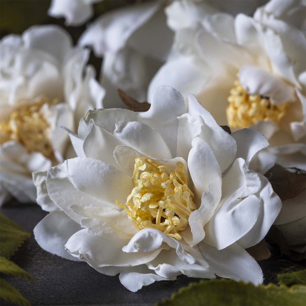 Artificial cream rose stem with hand-finished petals perfect for home styling or wedding decor