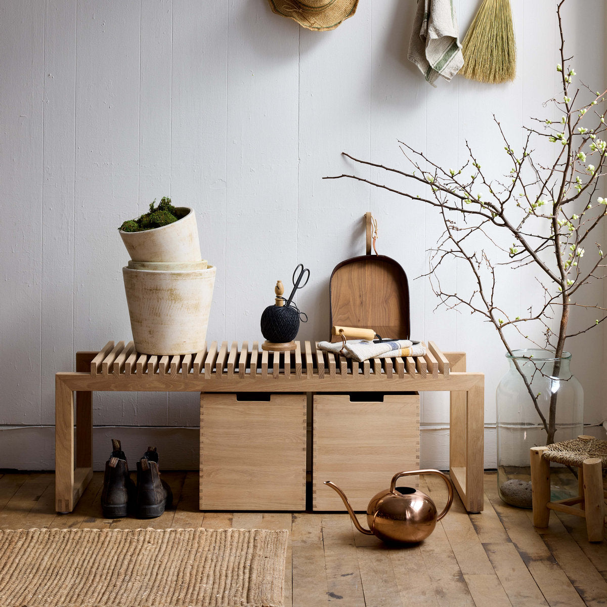 Basic Planter, White Patina - Bloomist