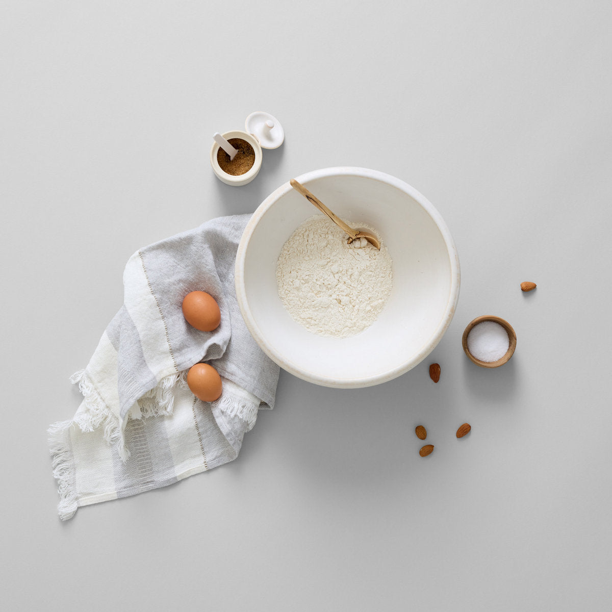 Grey Hand Towels for Bathroom and Kitchen Use