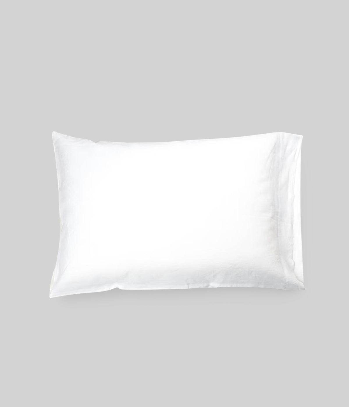 White linen pillow case woven in Belgium from 100% organic Flemish flax