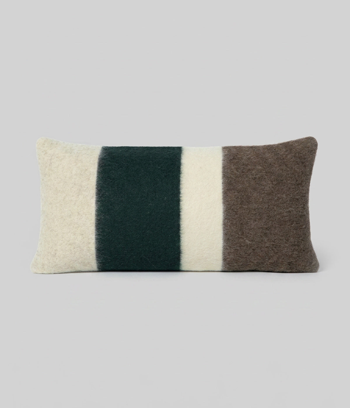 Kimura lumbar Forest showing ivory taupe-brown and deep forest green panels