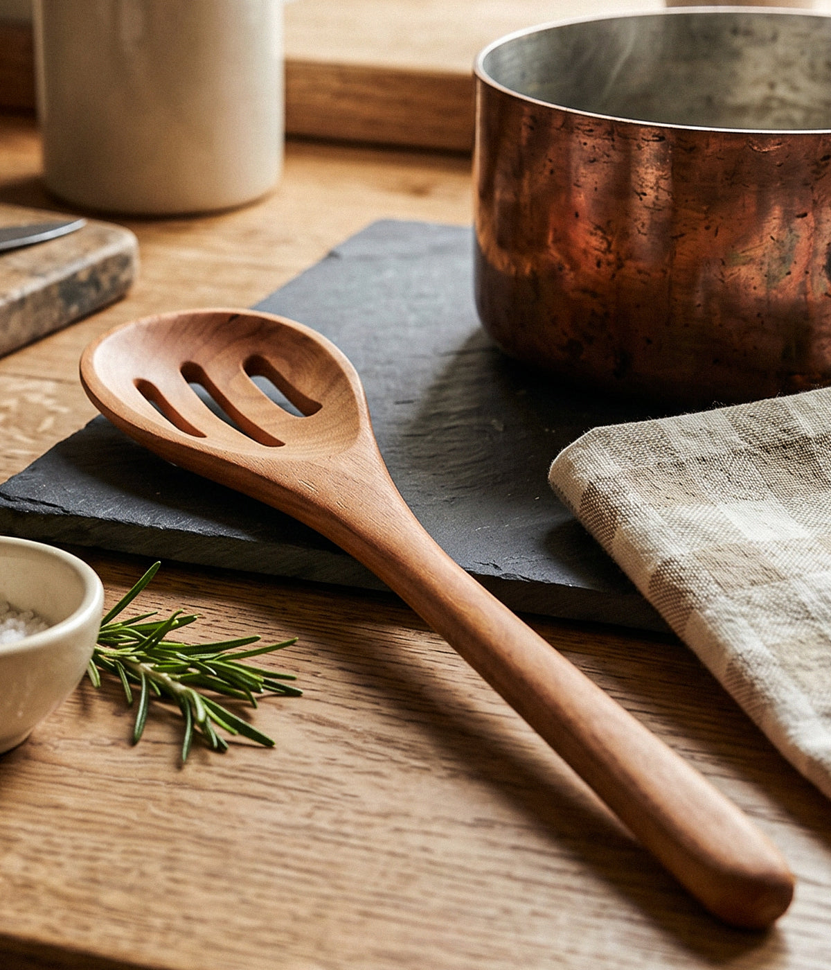 Slotted spoons handmade by artisans