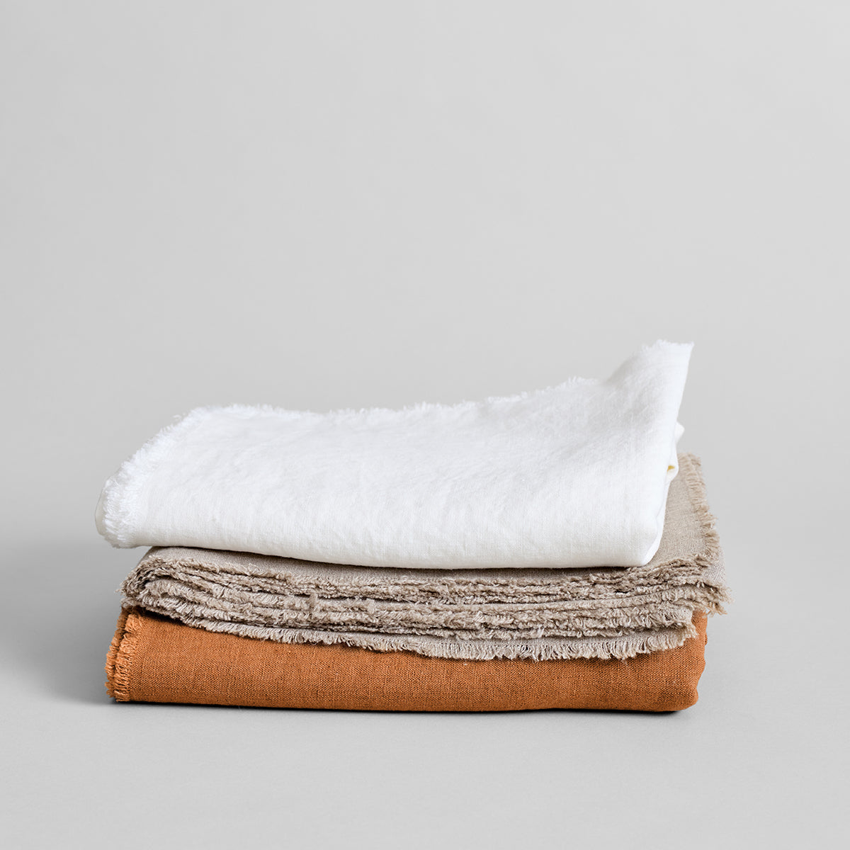 Fringed Linen Tablecloth