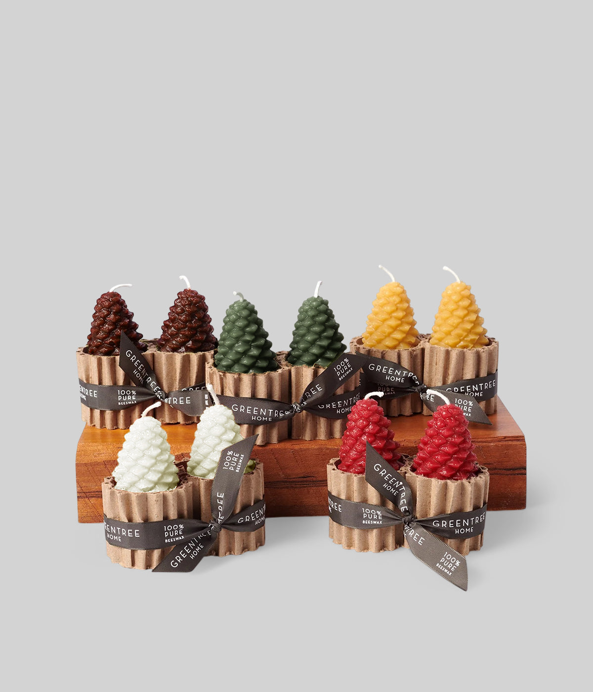Beeswax Small Pine Cone Candles