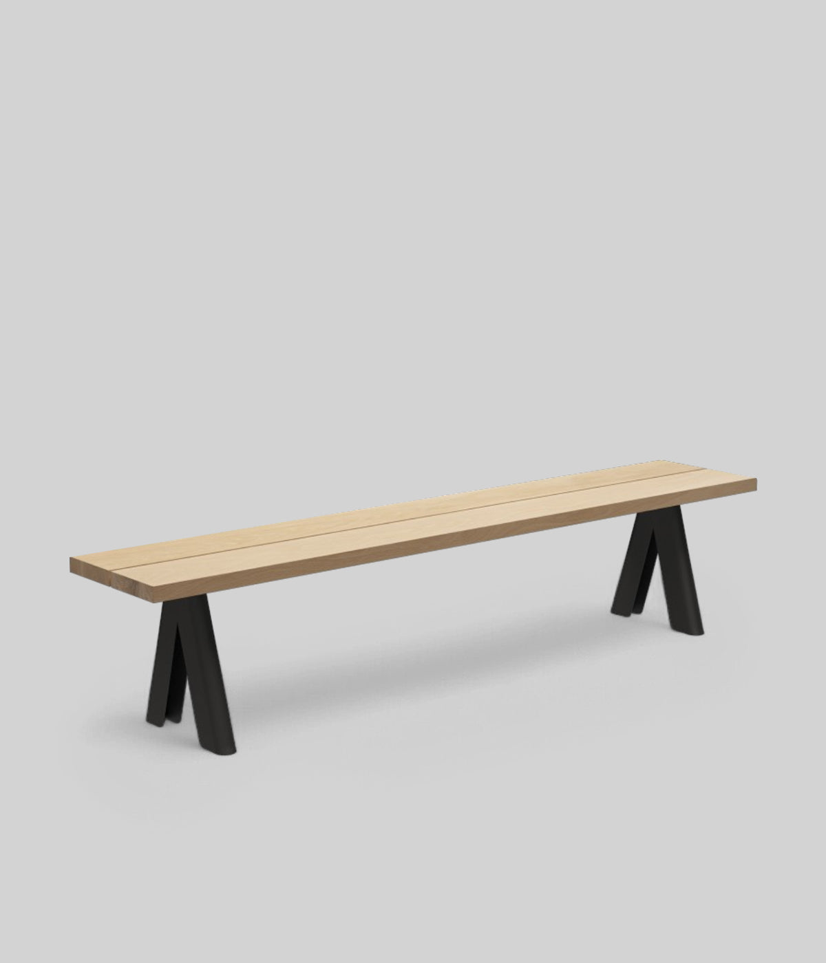 overlap teak bench for outdoor