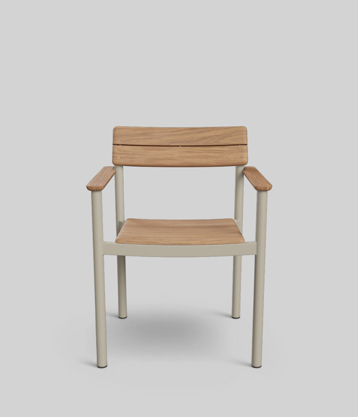 teak outdoor armchair