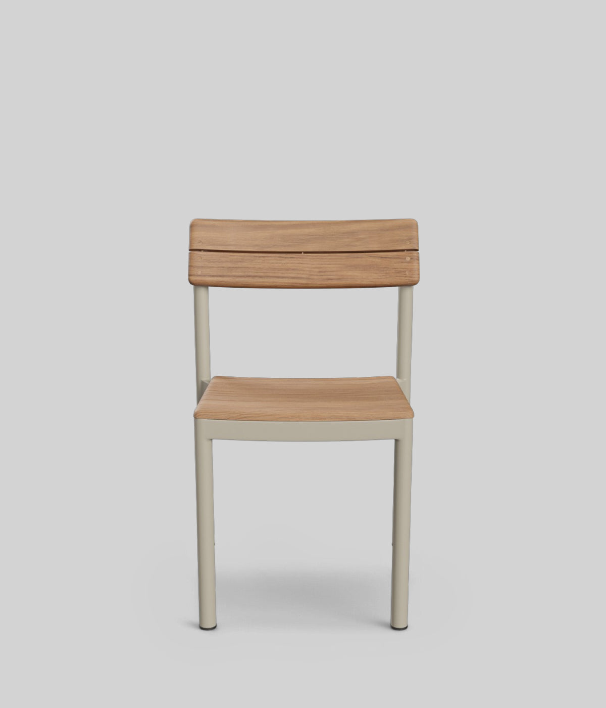 ivory modern teak outdoor chair