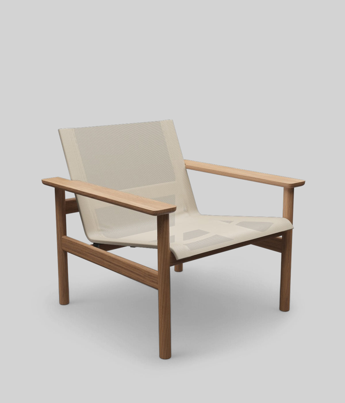 Luxury teak patio lounge chair

