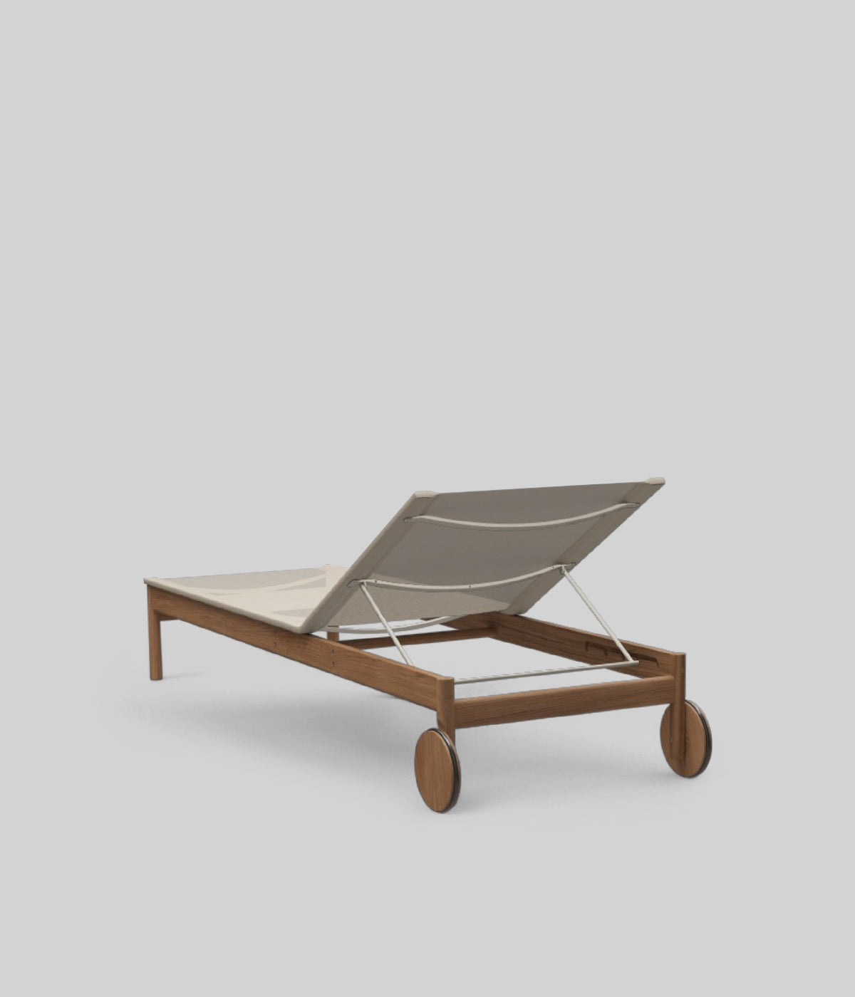 Premium teak wood sunbed
