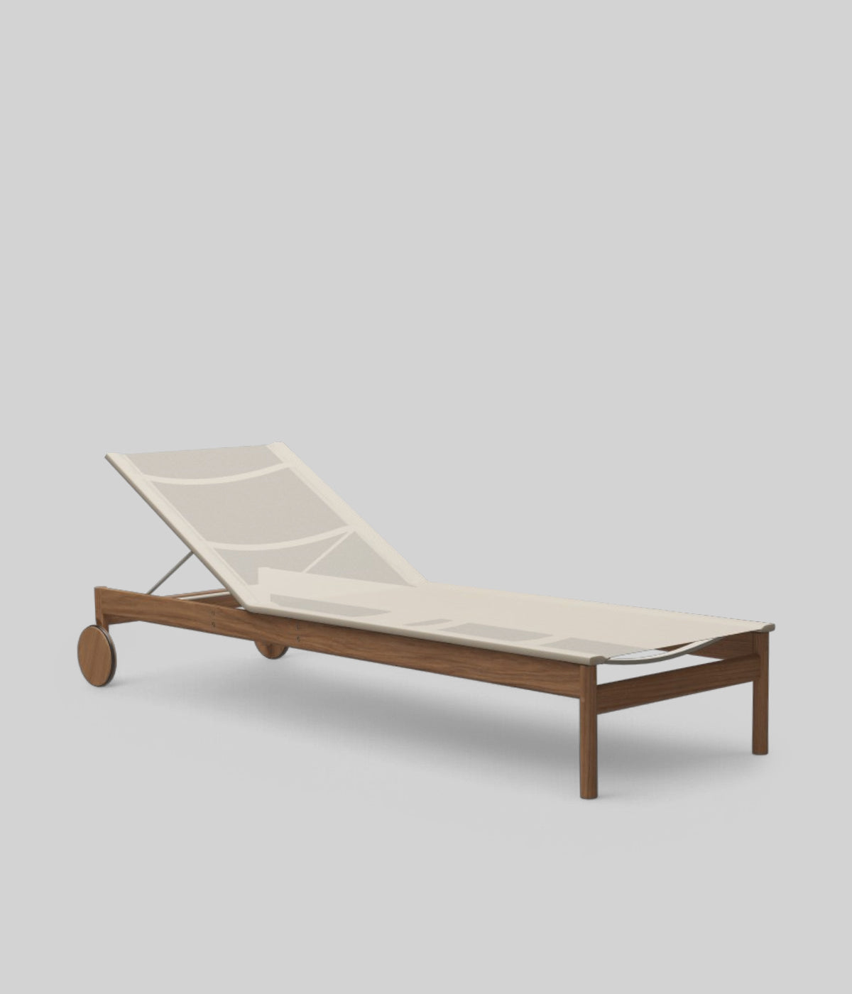 Pelagus durable outdoor teak sunbed
