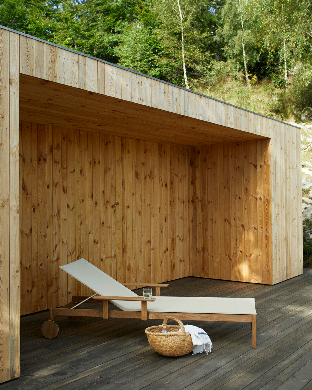 Premium teak armrest extension
