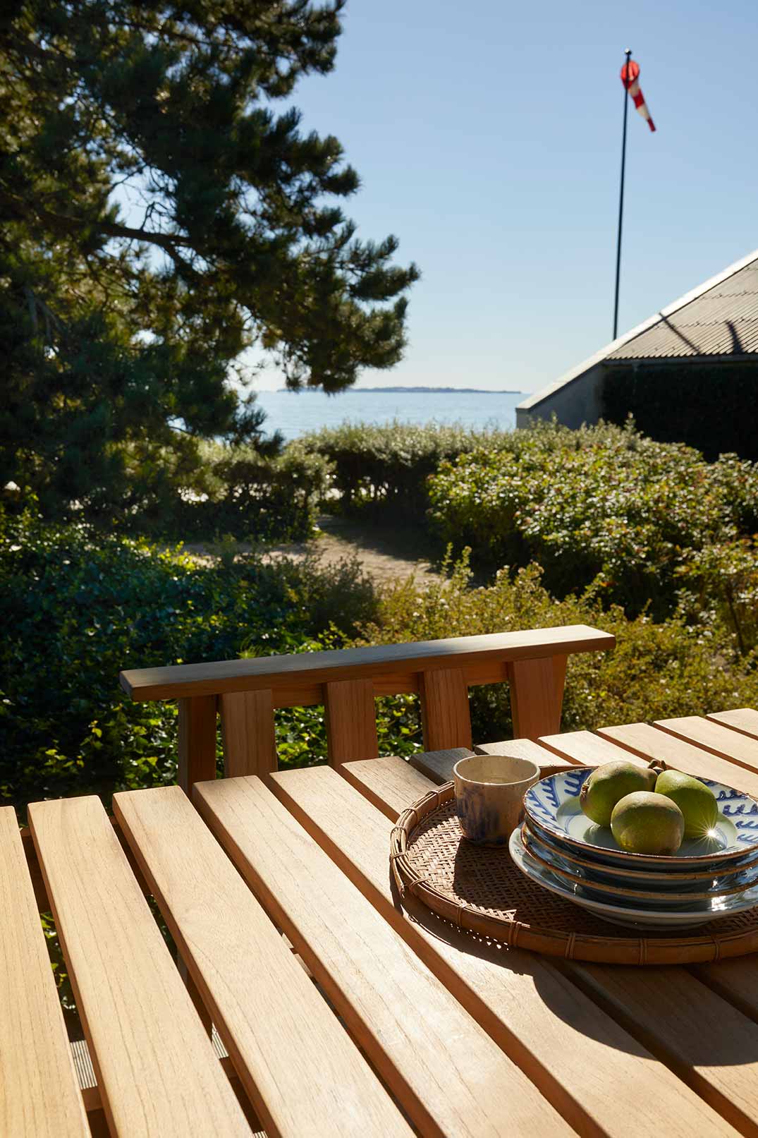 handcrafted teak dining table
