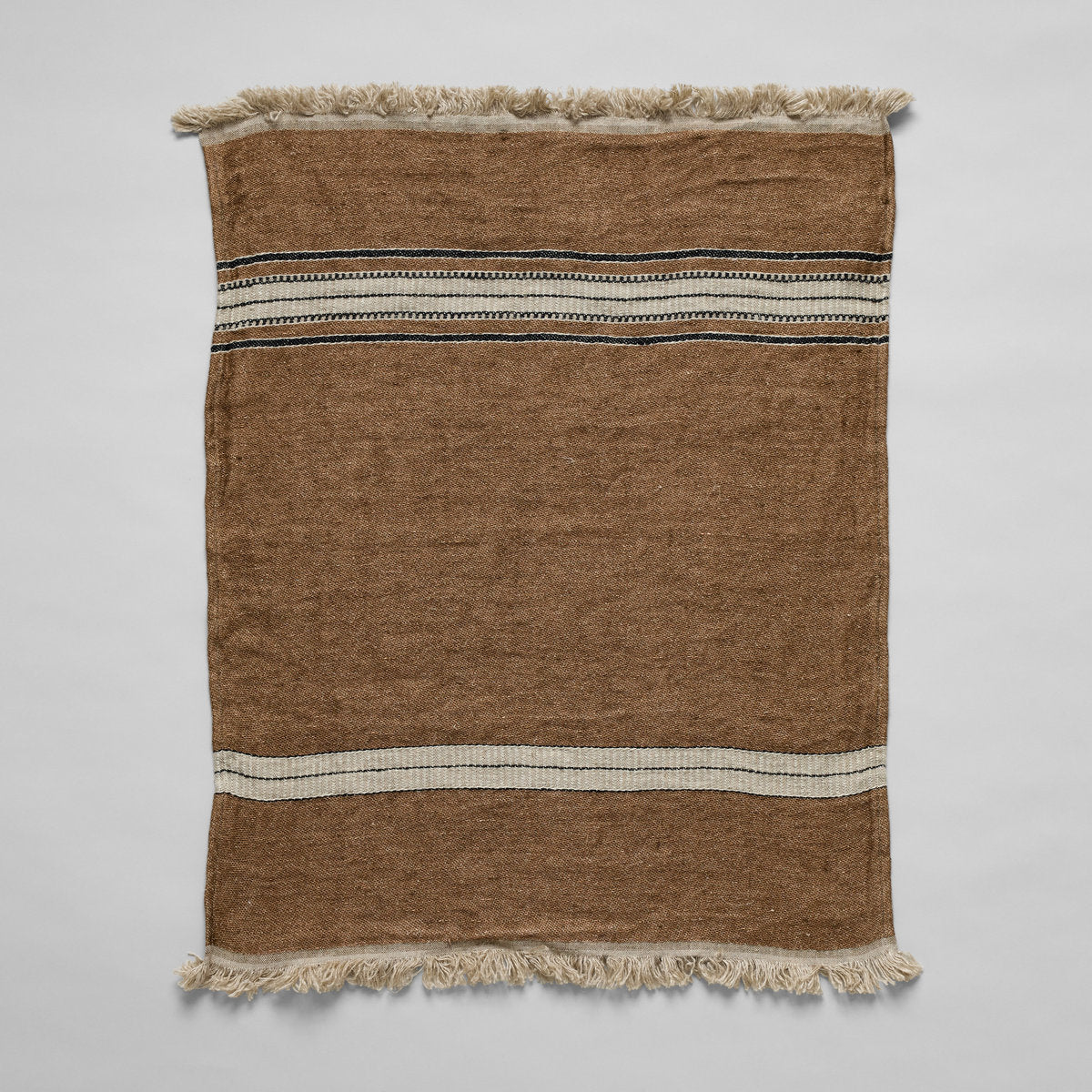 Absorbent Belgian linen towel designed for daily kitchen and bath rituals