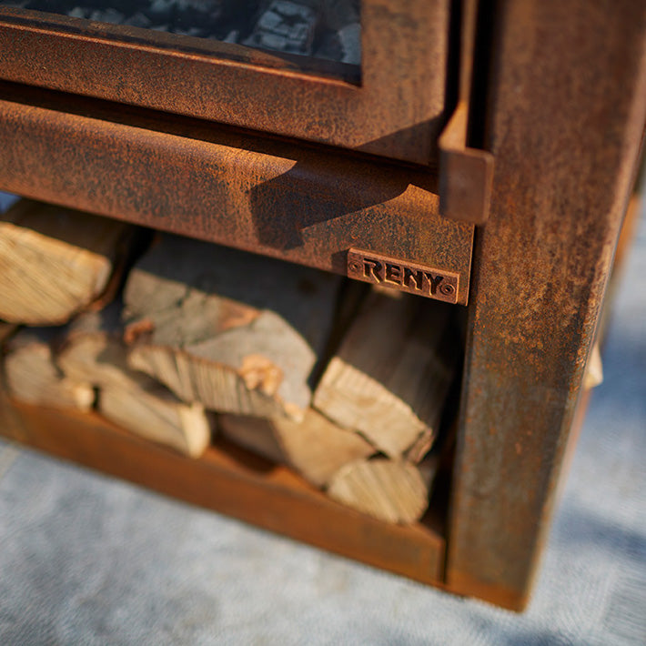 urban outdoor fireplace