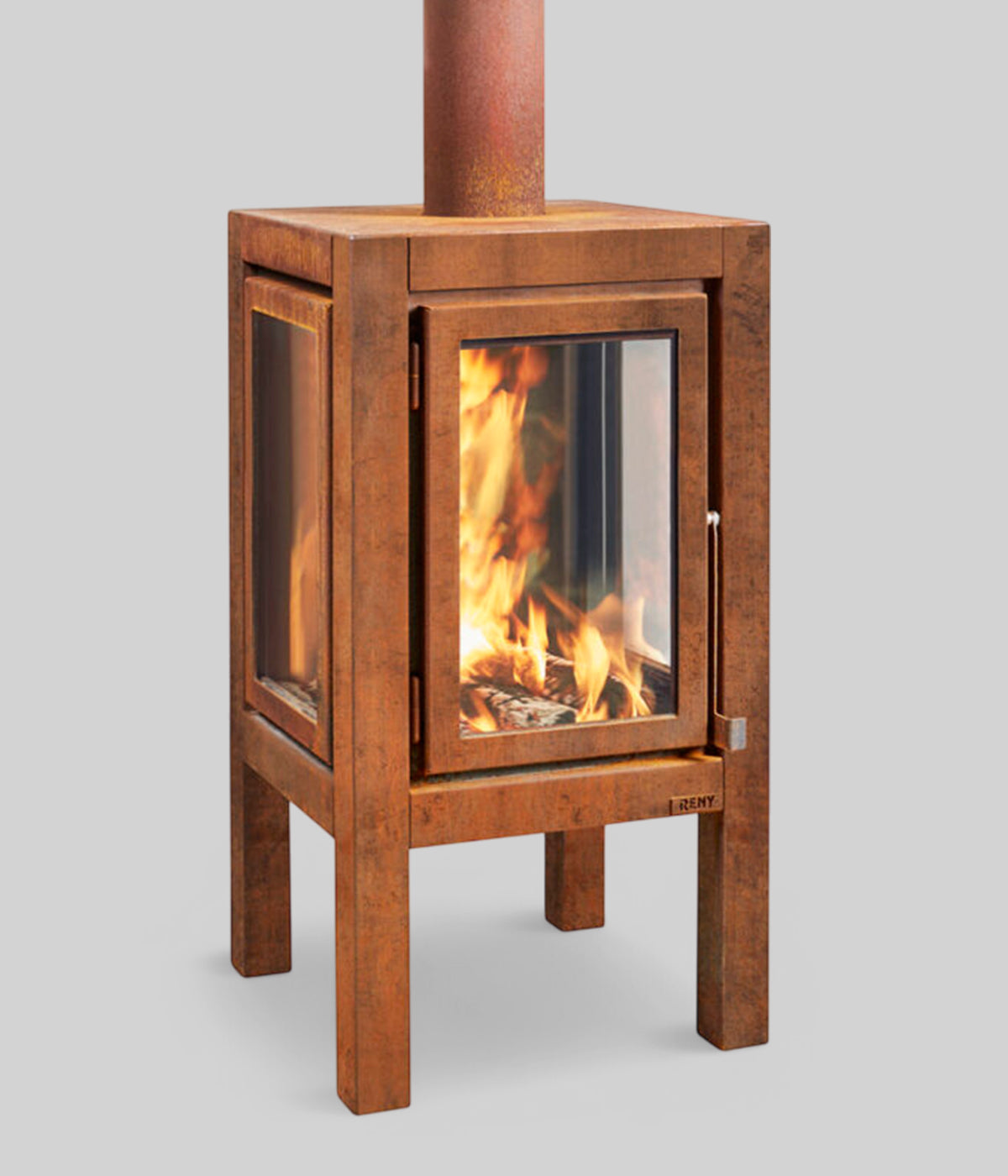 customizable wood burning outdoor fireplace