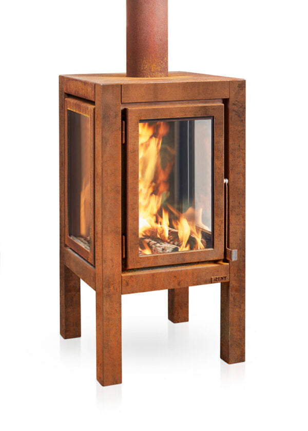 premium outdoor wood fireplace